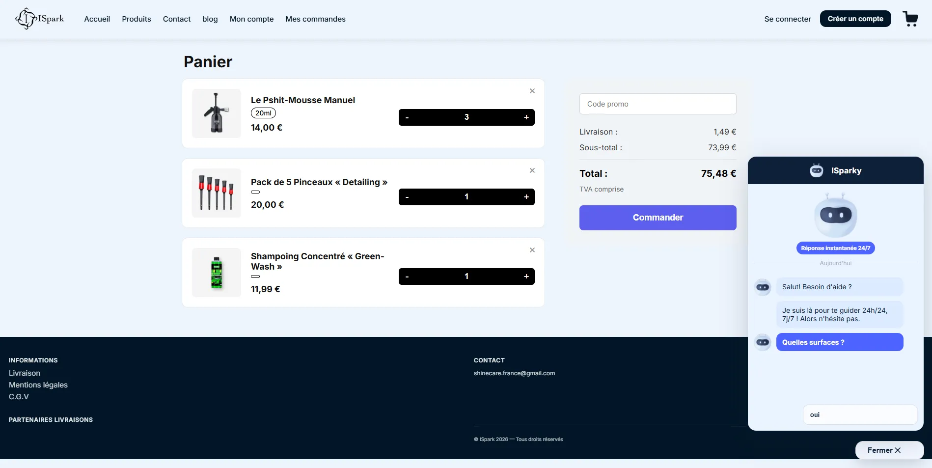 iSpark (E-commerce Custom)